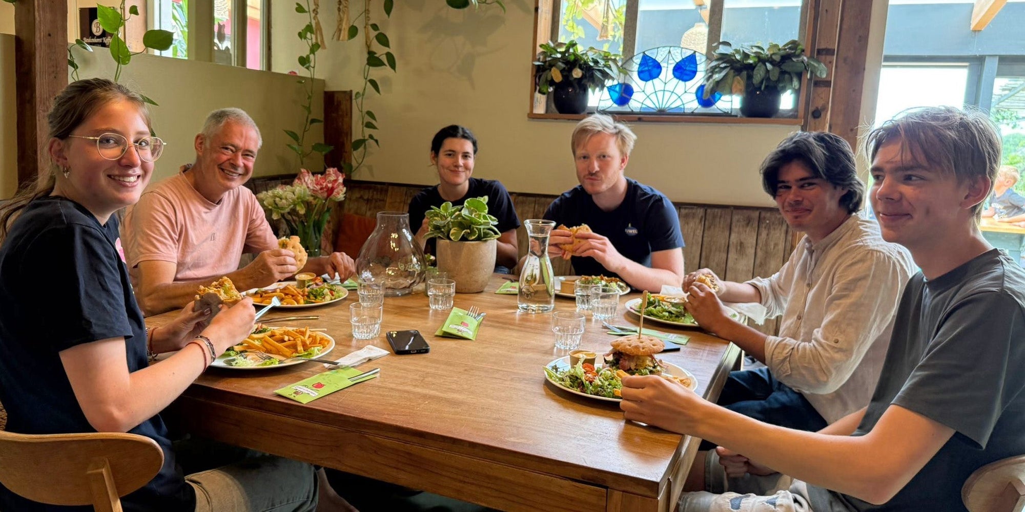 Vijf keer de Hamburger en een vegetarische